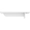 Ekena Millwork Heaton Hidden Support Steel Bracket w/ 6" Support Depth, White Primer 3"W x 10"D x 2"H BKTM03X10X02HEPWH - alternate 3